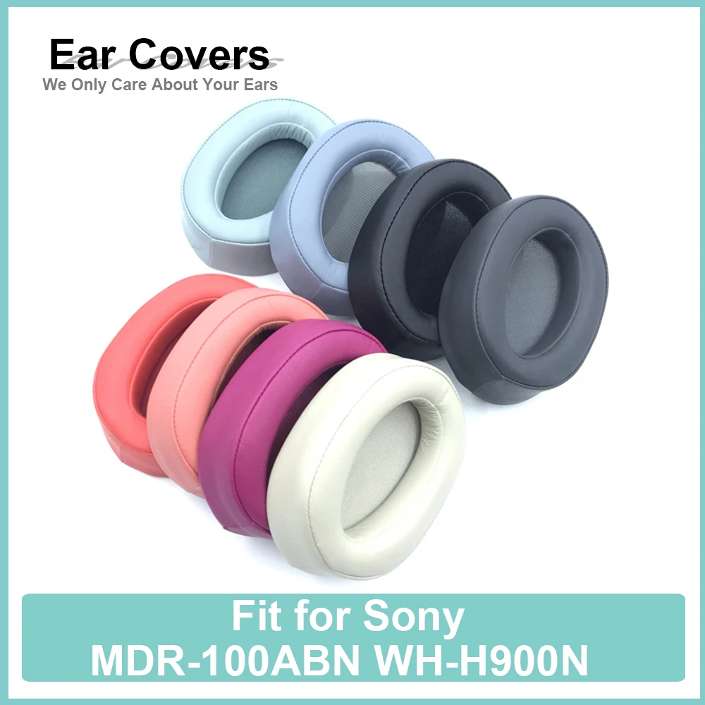 Миниатюра Амбушюры для наушников Sony MDR-100ABN черные из искусственной кожи