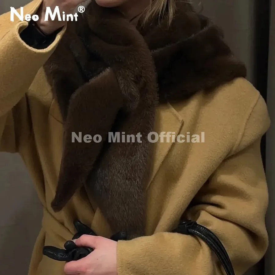 Женский шарф Neo Mint из искусственного меха