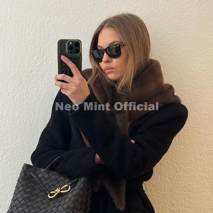 Миниатюра Женский шарф Neo Mint из искусственного меха
