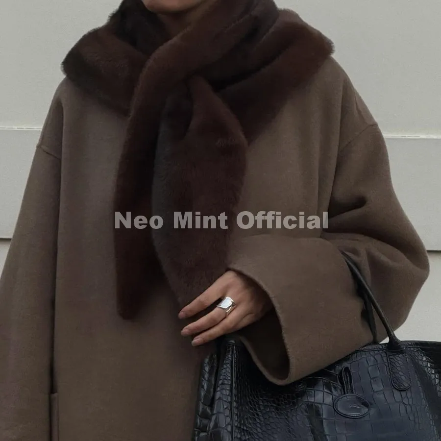 Миниатюра Женский шарф Neo Mint из искусственного меха