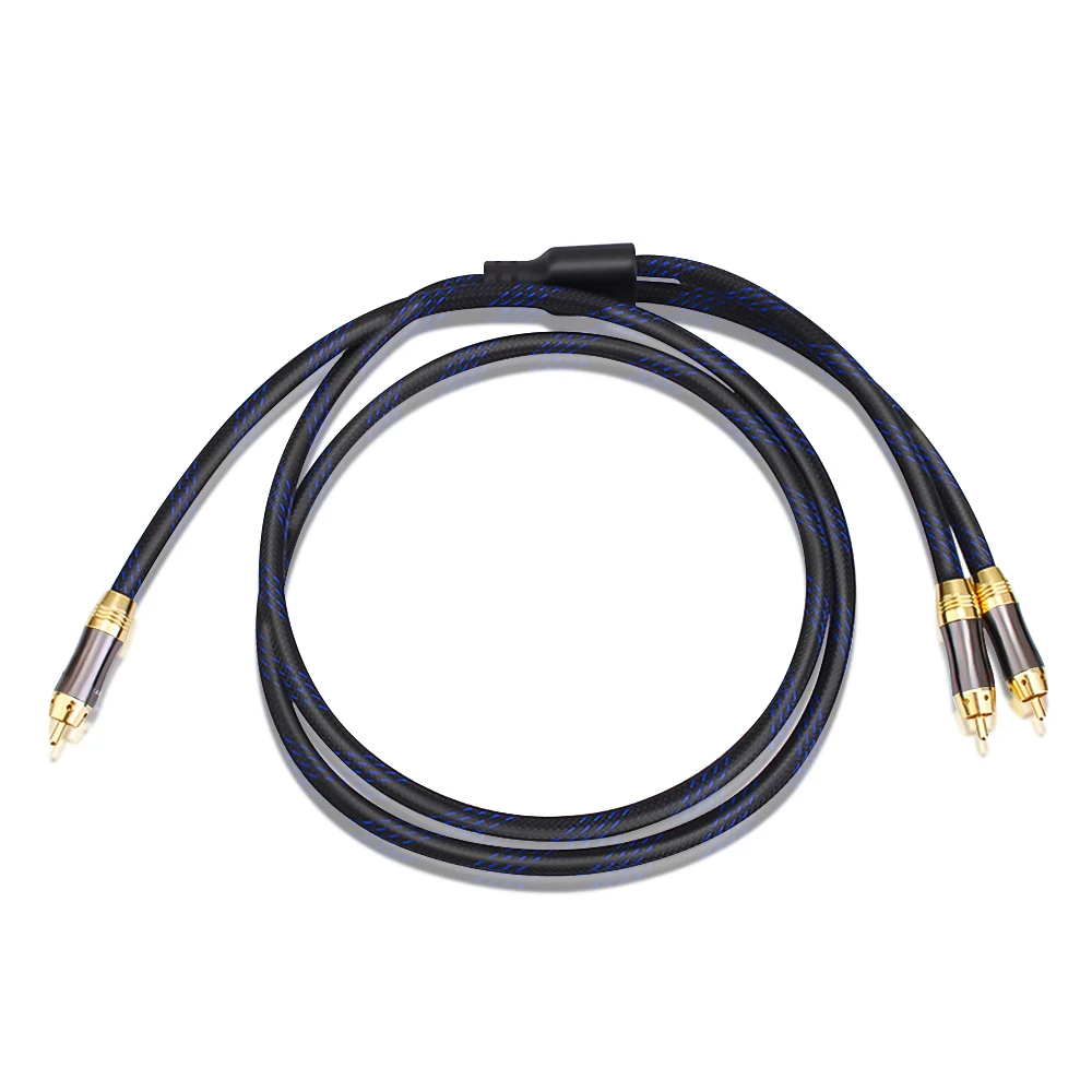 Миниатюра RCA Y-кабель KUYIOHIFI 1 male на 2 male