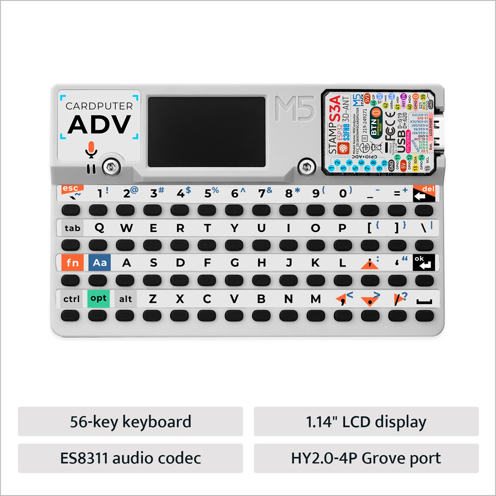 Миниатюра Портативный компьютер M5Stack Cardputer Adv на ESP32-S3