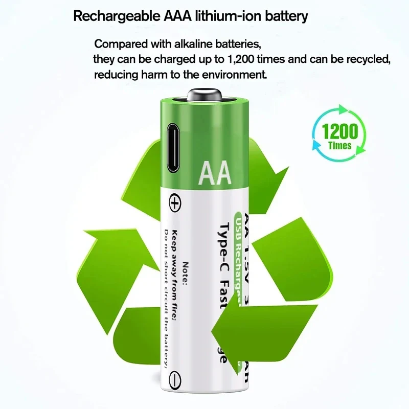 Миниатюра Аккумулятор LIKEKALA Li-Ion Type-C AA&AAA