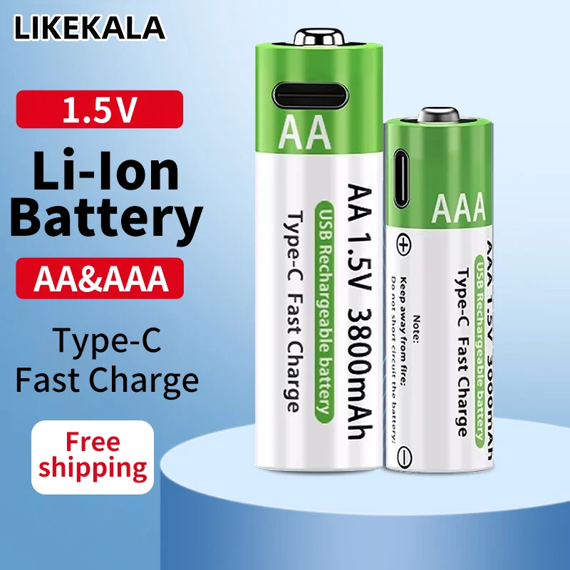 Аккумулятор LIKEKALA Li-Ion Type-C AA&AAA