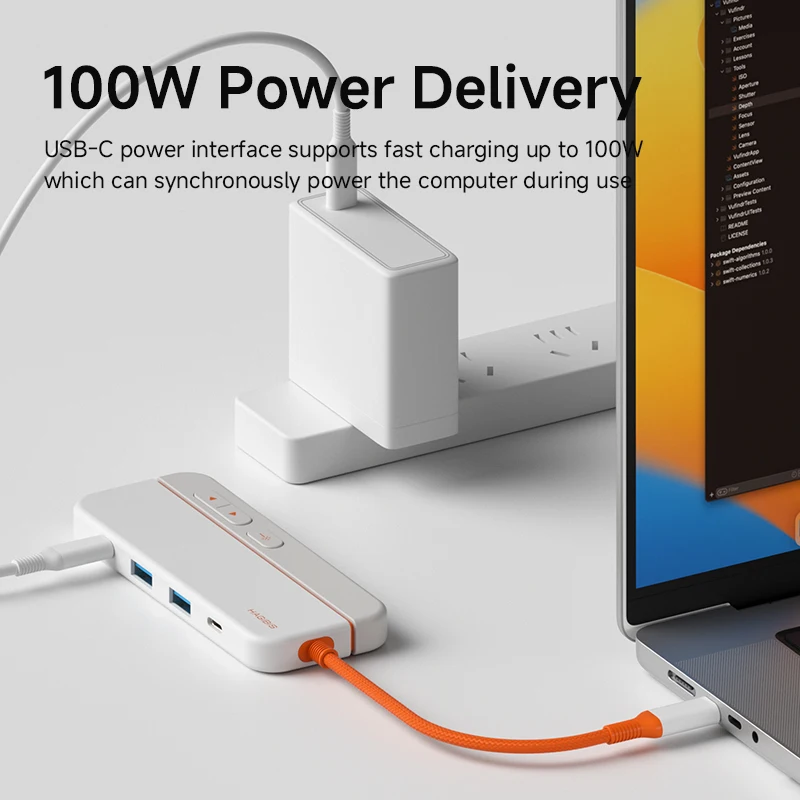 USB-C хаб Hagibis с беспроводным пультом для презентаций