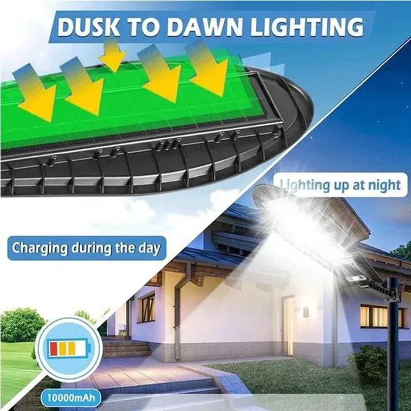 Солнечный уличный светильник 168 LED  IP65