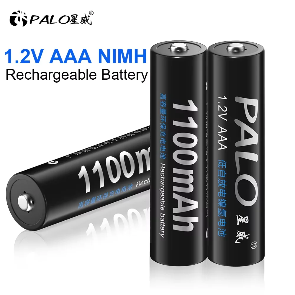 PALO Аккумуляторные батарейки Ni-MH AAA 1100mAh