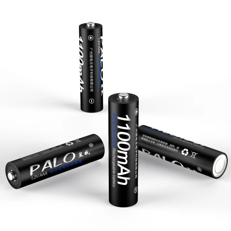 PALO Аккумуляторные батарейки Ni-MH AAA 1100mAh