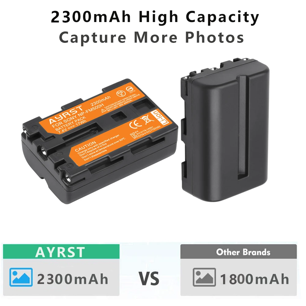 Миниатюра Аккумулятор NP-FM500H 2300 мАч для Sony