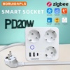 Миниатюра Умный удлинитель BORUIDAPLS, ZigBee, PD 20W