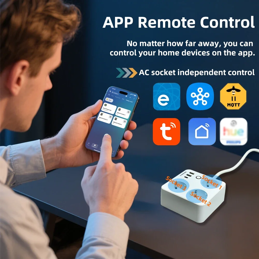 Миниатюра Умный удлинитель BORUIDAPLS, ZigBee, PD 20W