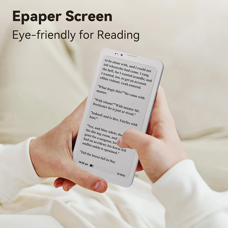 Электронная книга Bigme Hibreak Plus, 6.13-дюймовый цветной экран E-Paper с частотой 53 кадров/с, Android 14, 4+64 ГБ, 4G Dual SIM, поддержка стилуса