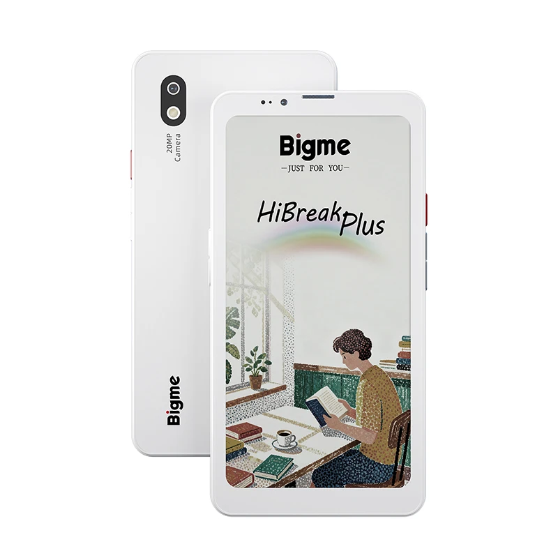 Миниатюра Электронная книга Bigme Hibreak Plus, 6.13-дюймовый цветной экран E-Paper с частотой 53 кадров/с, Android 14, 4+64 ГБ, 4G Dual SIM, поддержка стилуса