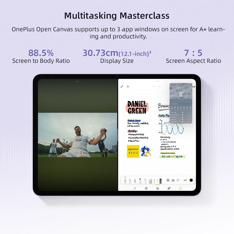 Миниатюра Планшет OnePlus Pad Go, 12.1", 8/128 ГБ