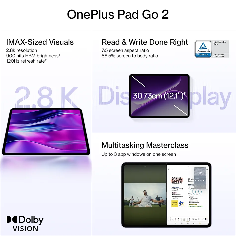 Планшет OnePlus Pad Go, 12.1", 8/128 ГБ