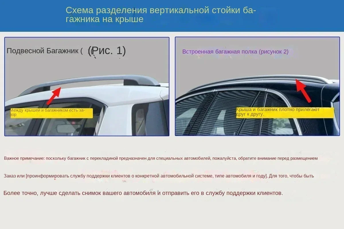 Миниатюра Багажный бокс на крышу авто, 500 л, ультратонкий