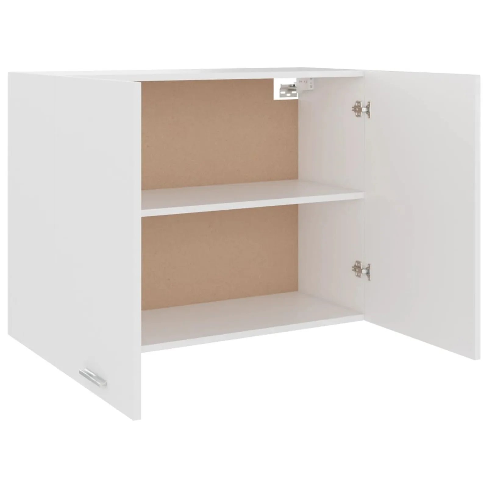 Миниатюра Кухонный подвесной шкаф из дерева с двумя полками 80x31x60 см