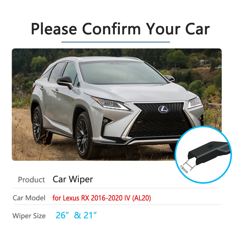 Миниатюра Щётки стеклоочистителя передние, Lexus RX 2016–2020