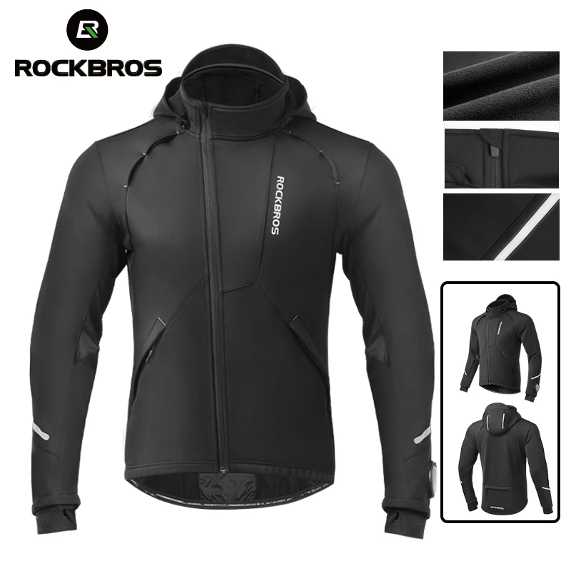 Миниатюра Зимняя велокуртка ROCKBROS, мужская, полиэстер