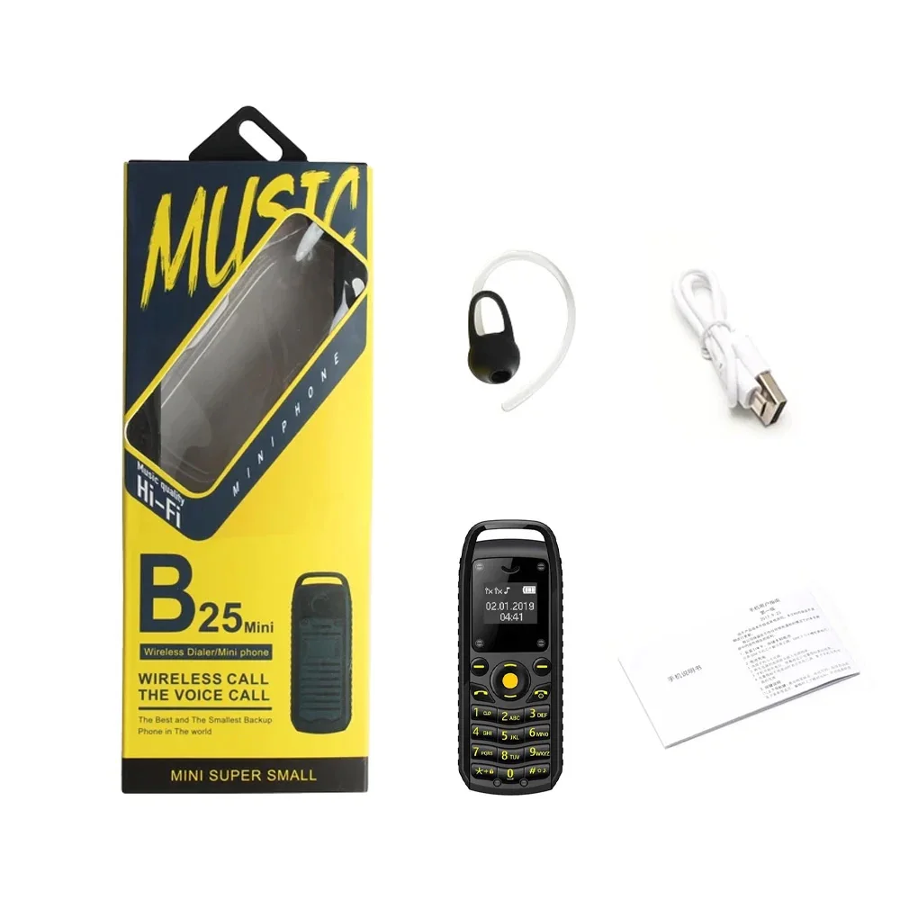Миниатюра Мини-телефон UNIWA B25 2G с Bluetooth-гарнитурой, две SIM