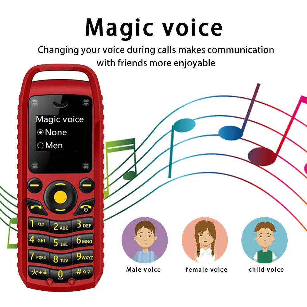 Мини-телефон UNIWA B25 2G с Bluetooth-гарнитурой, две SIM