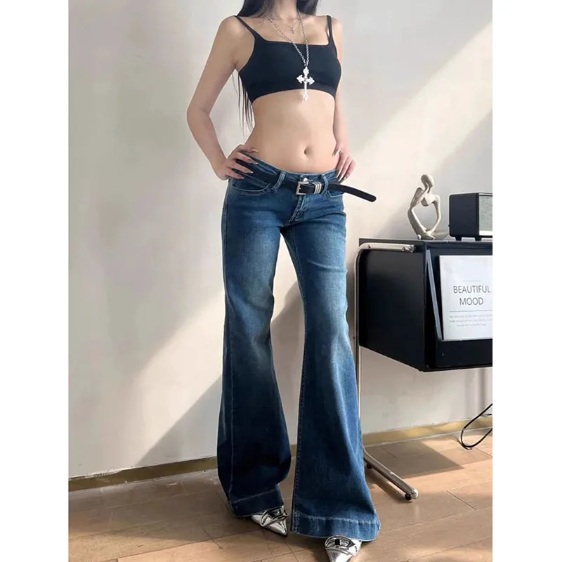 Миниатюра Женские джинсы Lucyever в стиле Y2K, полиэстер