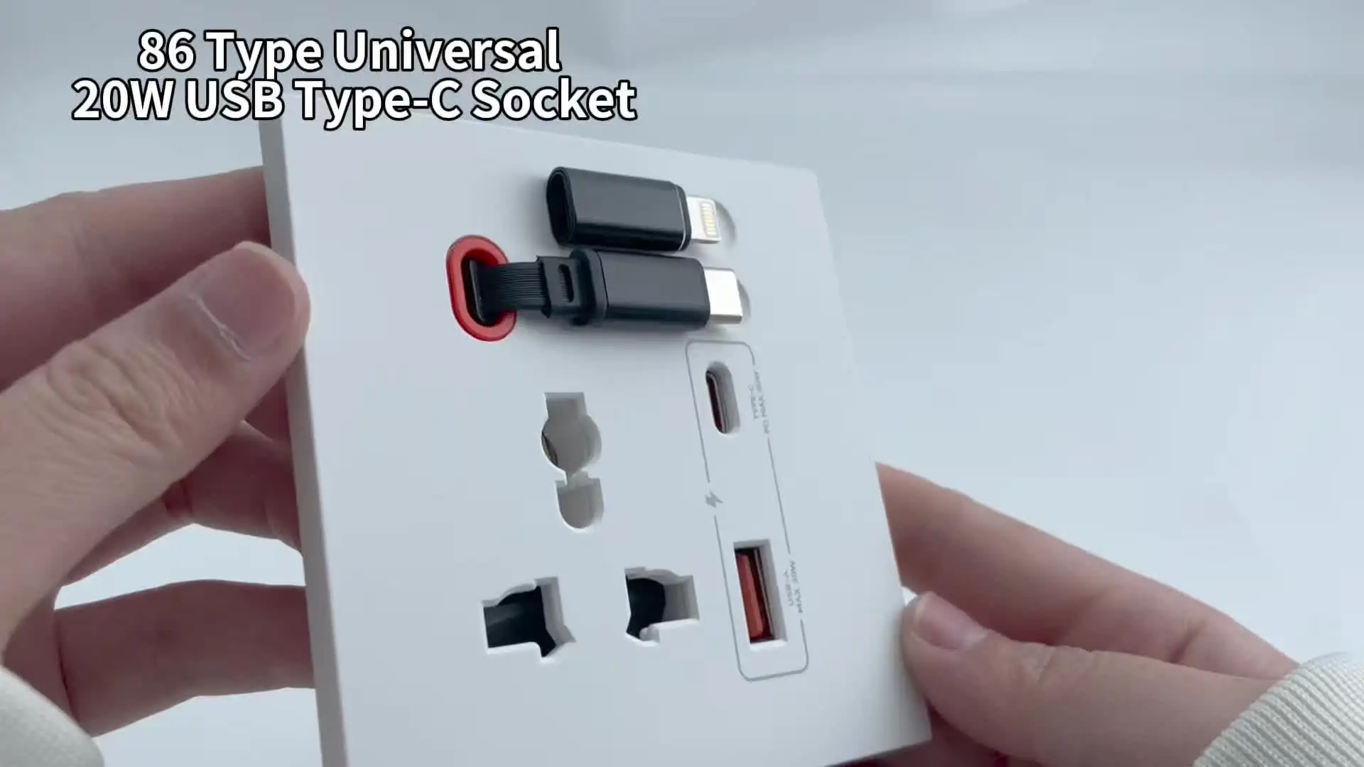 Розетка с портом USB Type-C Depo Guye, 20 Вт