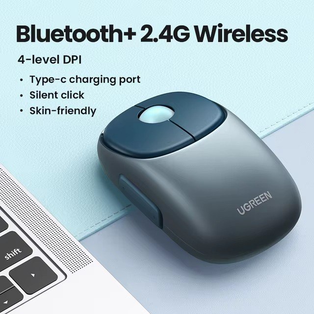 Беспроводная мышь UGREEN Slim, Bluetooth 5.0, 4000 DPI