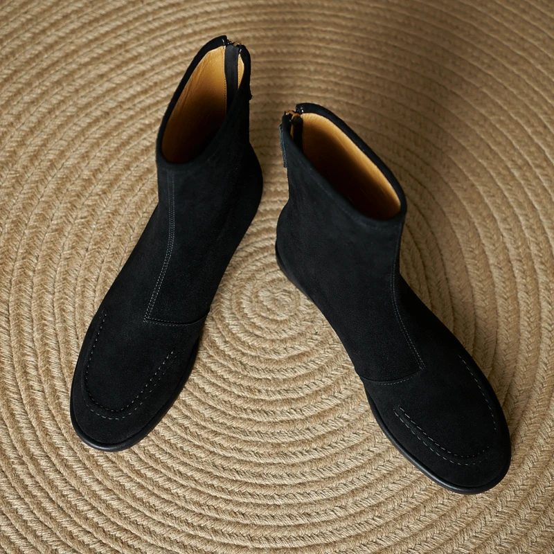 Женские зимние замшевые ботинки ESVEVA, размеры 34-43