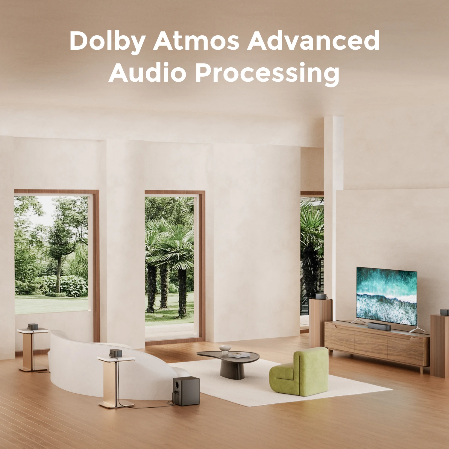 ULTIMEA 500W 7.1ch Dolby Atmos Саундбар с беспроводным сабвуфером