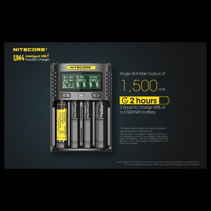 Зарядное устройство Nitecore UM4 для аккумуляторов