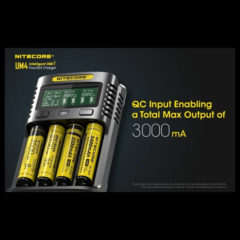 Зарядное устройство Nitecore UM4 для аккумуляторов