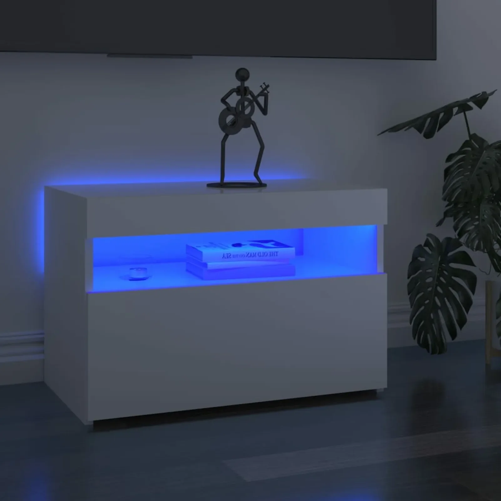 Миниатюра ТВ-тумба со светодиодной подсветкой 60x35x40 см