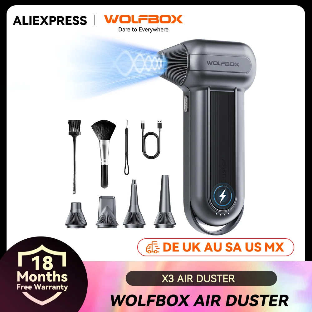 Электрическая воздуходувка WOLFBOX MF100 для продувки и сушки