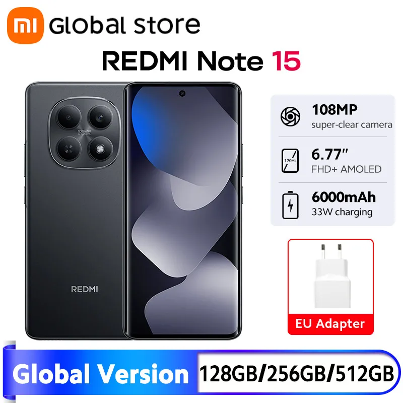 Миниатюра Смартфон Xiaomi Redmi Note 15 4G, 8/256 ГБ, глобальная версия