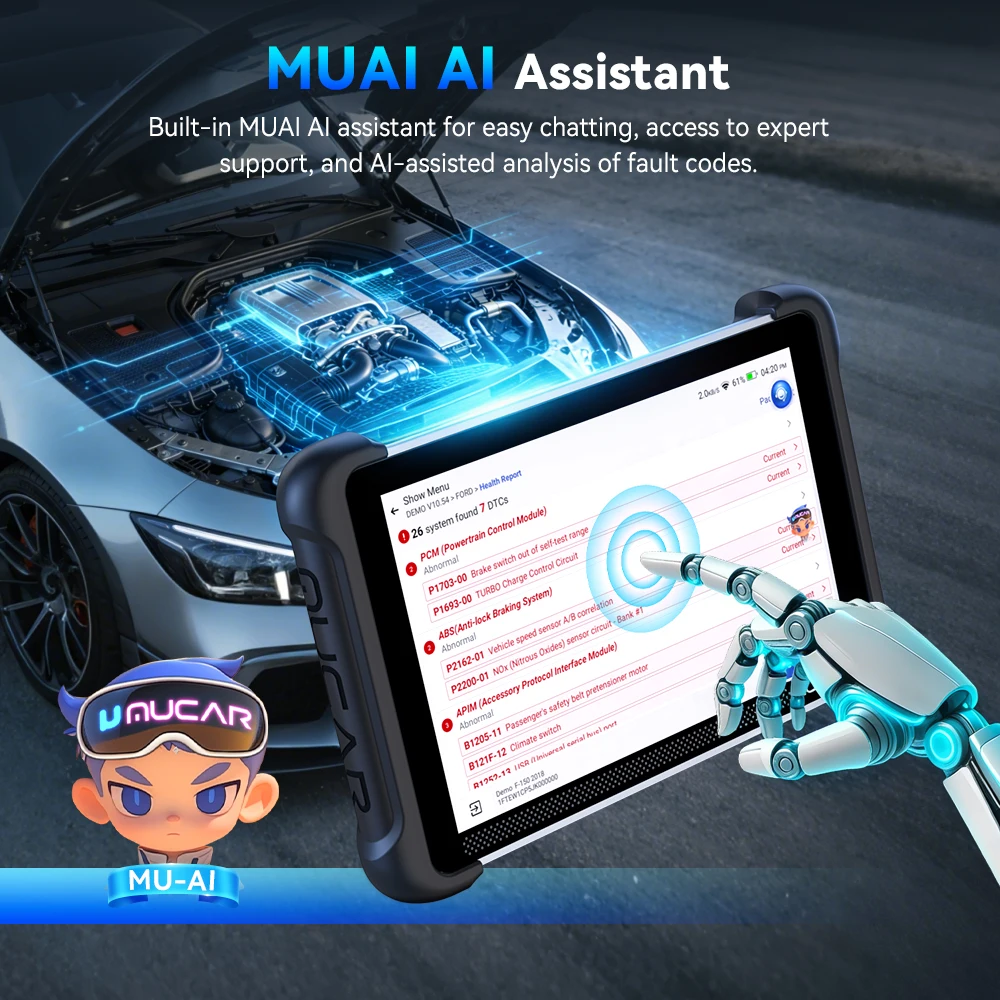 Миниатюра Автосканер MUCAR 892BT PRO, OBD2, кодирование ЭБУ