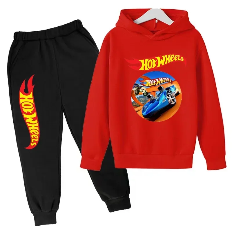 Миниатюра Комплект детской одежды Hot Wheels: толстовка с капюшоном + штаны (3-12 лет)