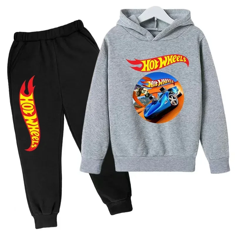 Комплект детской одежды Hot Wheels: толстовка с капюшоном + штаны (3-12 лет)