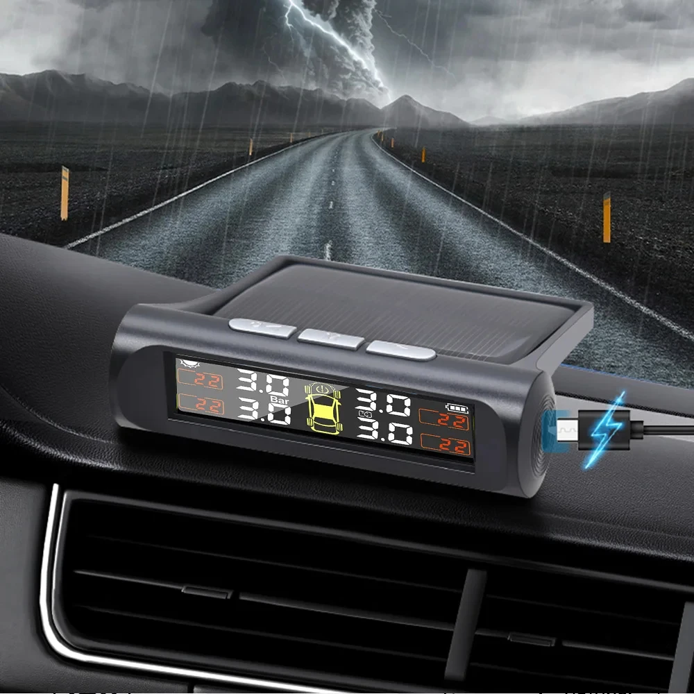 Система контроля давления в шинах TPMS, солнечная батарея