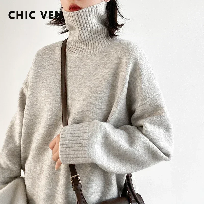 Миниатюра Тёплый женский свитер из мохера CHIC VEN