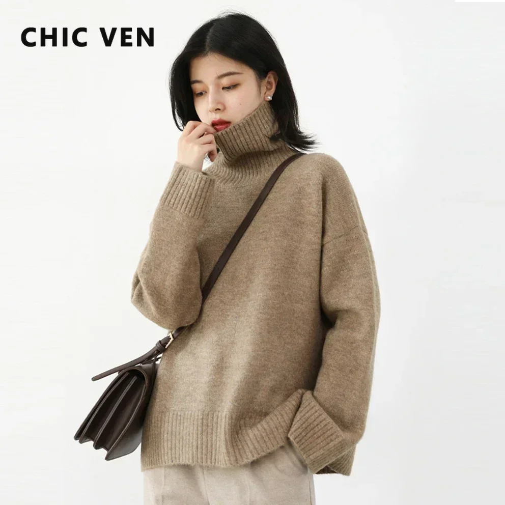 Миниатюра Тёплый женский свитер из мохера CHIC VEN