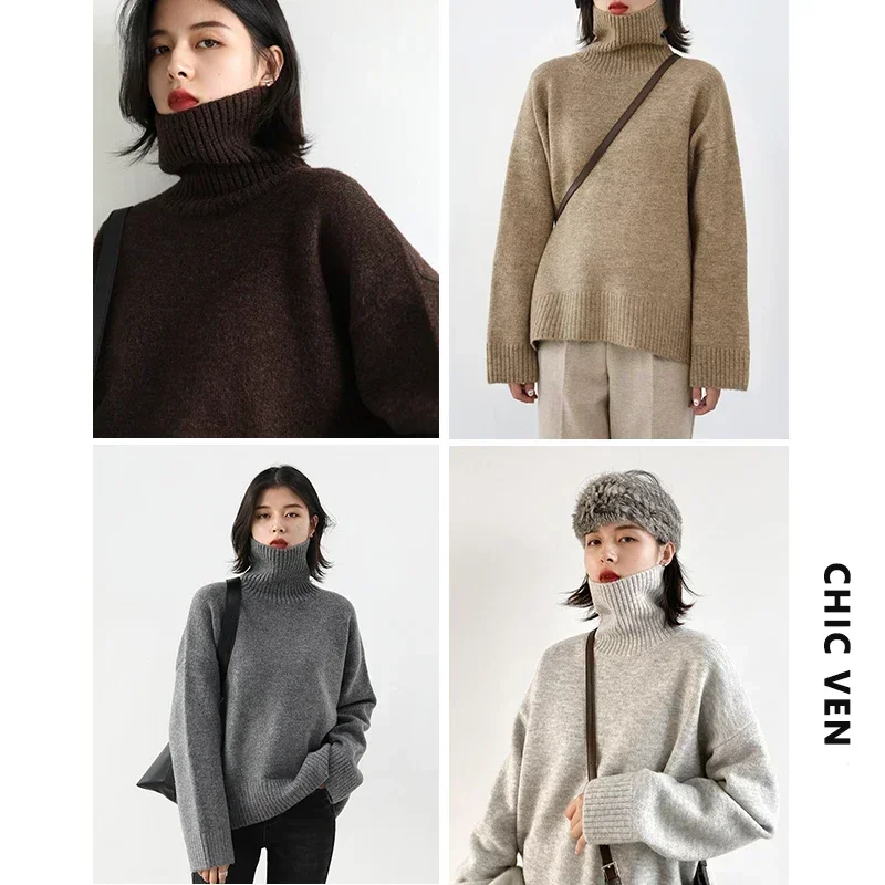Тёплый женский свитер из мохера CHIC VEN