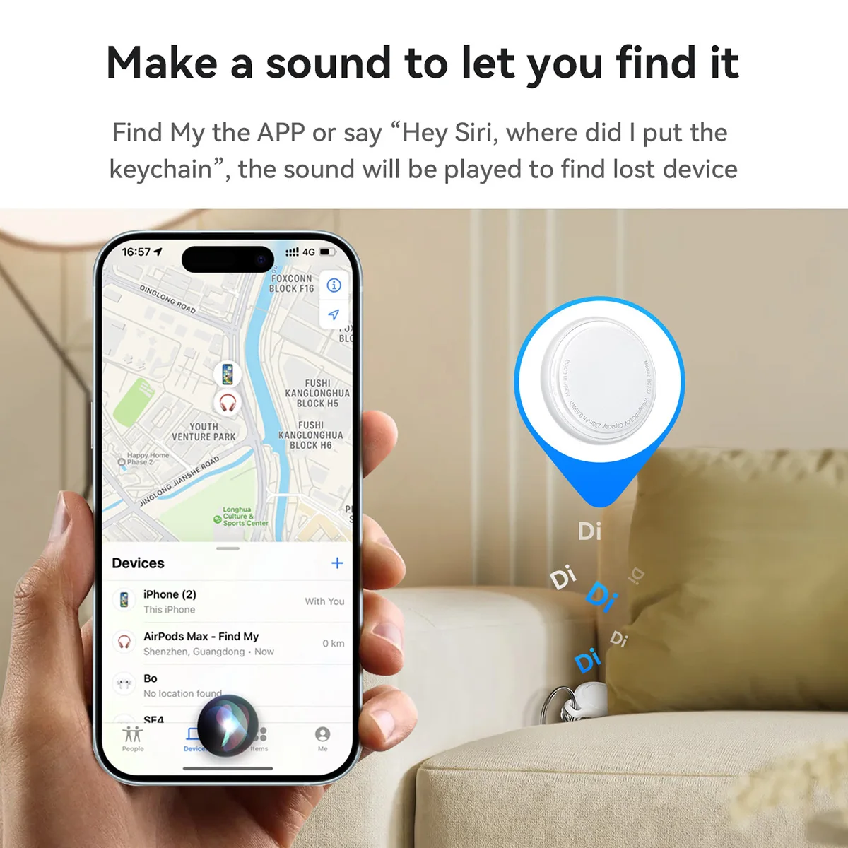 Миниатюра Трекер-метка BC101 для ключей, кошелька и питомца, Bluetooth