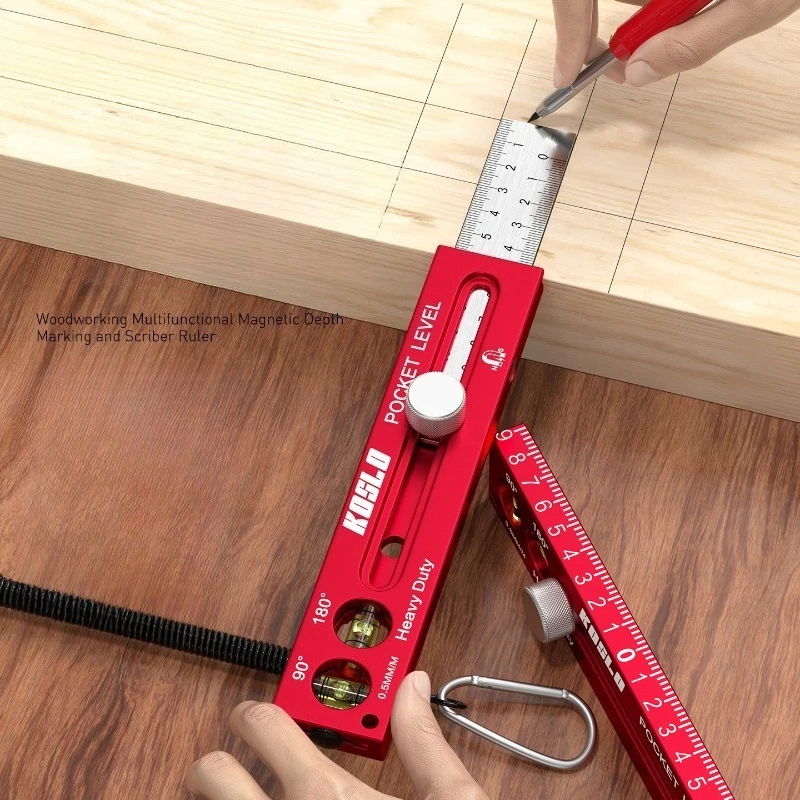 Прецизионная карманная линейка LTOOLS  для деревообработки