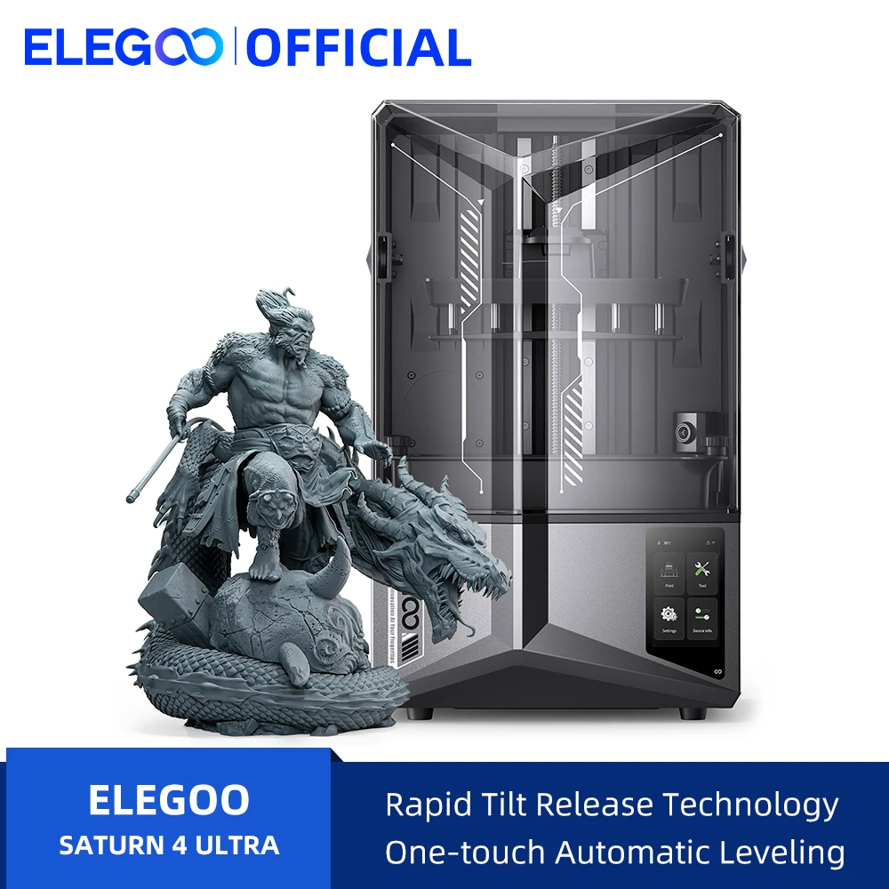 ELEGOO SATURN 4 ULTRA 12K 3D-принтер для печати смолой