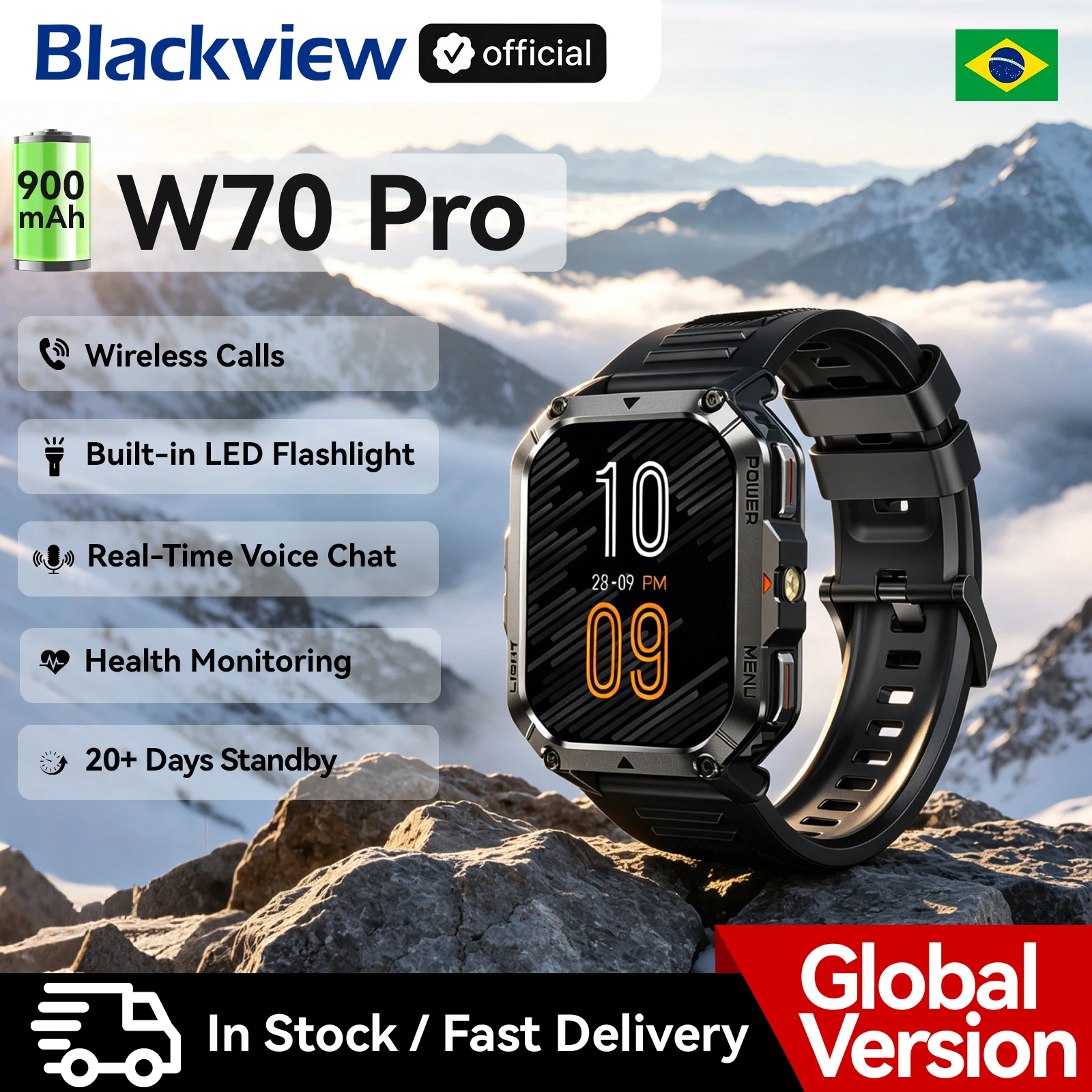 Смарт-часы Blackview W70 Pro с сенсорным дисплеем
