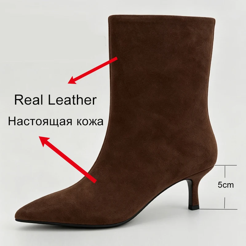 Женские ботильоны JOZHAMTA из натуральной кожи