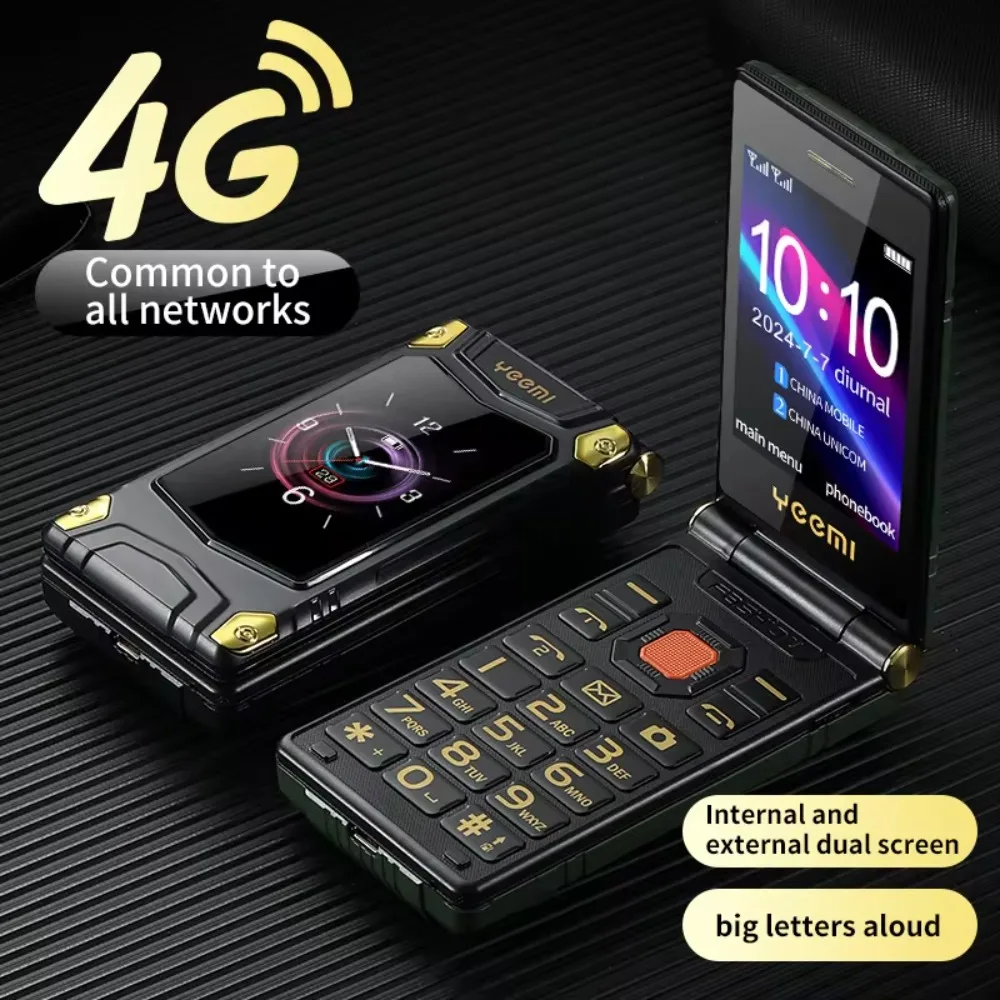 Миниатюра Кнопочный телефон-раскладушка YeeMI M7+, 6800 мАч, SOS