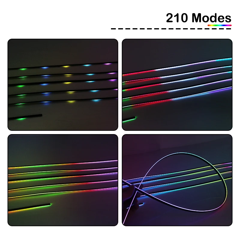 Скрытая RGB-подсветка салона автомобиля, 64 цвета