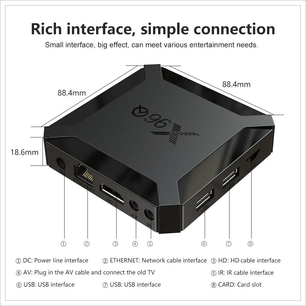 Миниатюра X96Q ТВ-приставка Android 10 2/16 ГБ